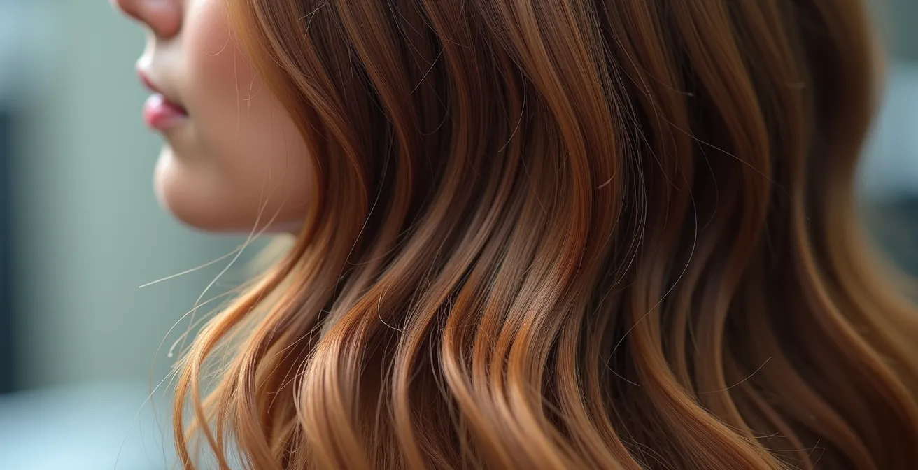 Close-up comparison of drop root and root smudge blending techniques on blonde hair