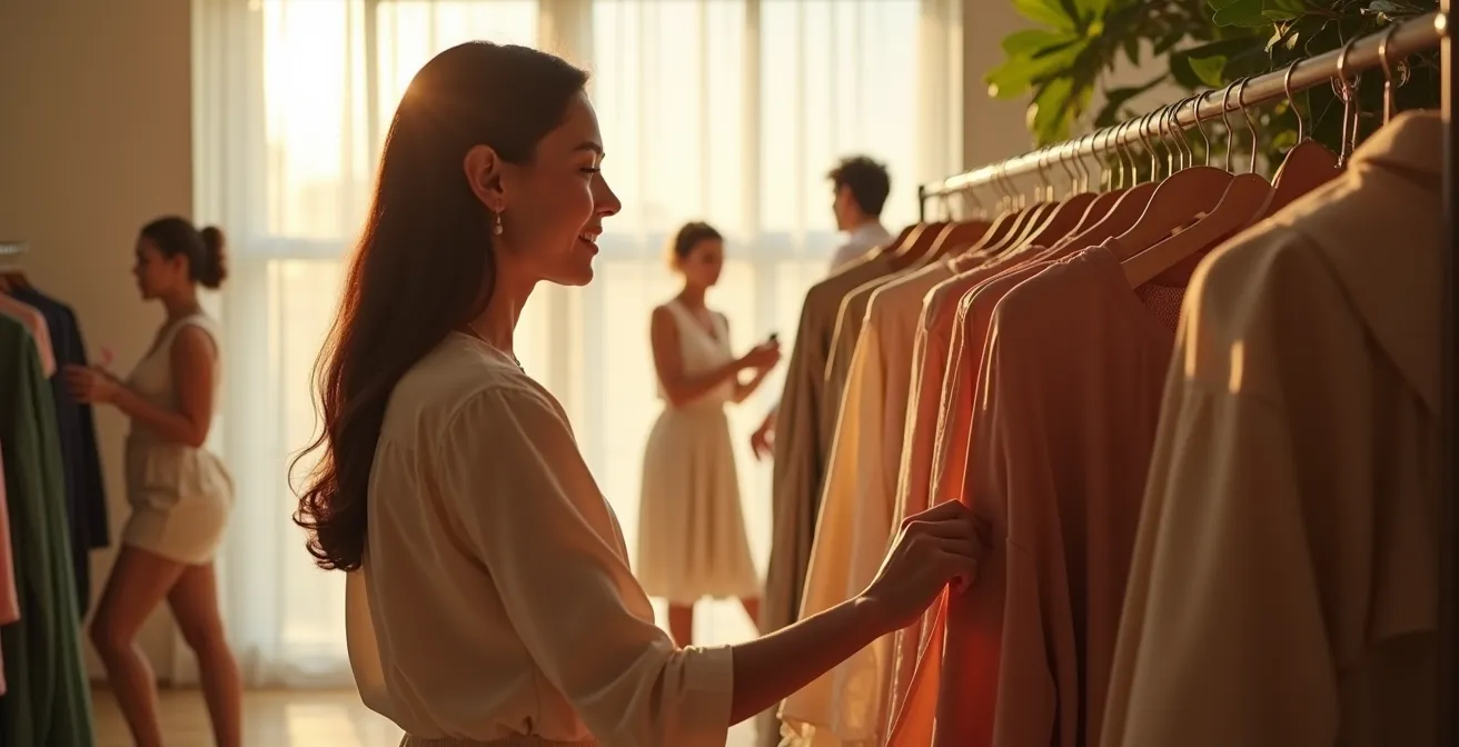 Modern fashion pop-up shop creating immersive brand experience