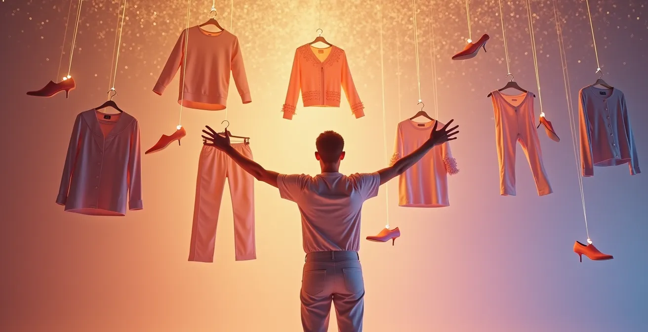 Interconnected network of fashion shopping touchpoints flowing seamlessly together