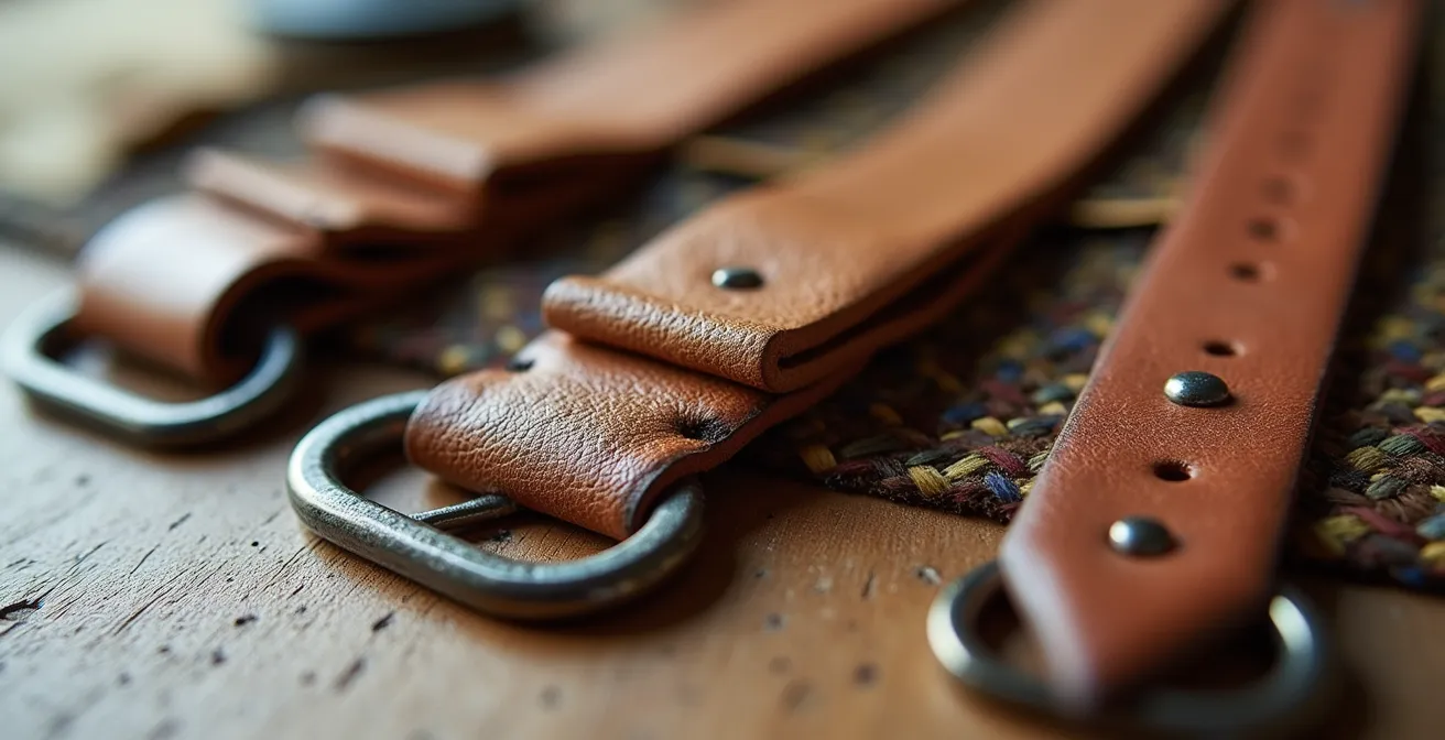 Close-up detail of luxury accessories arranged in artistic composition