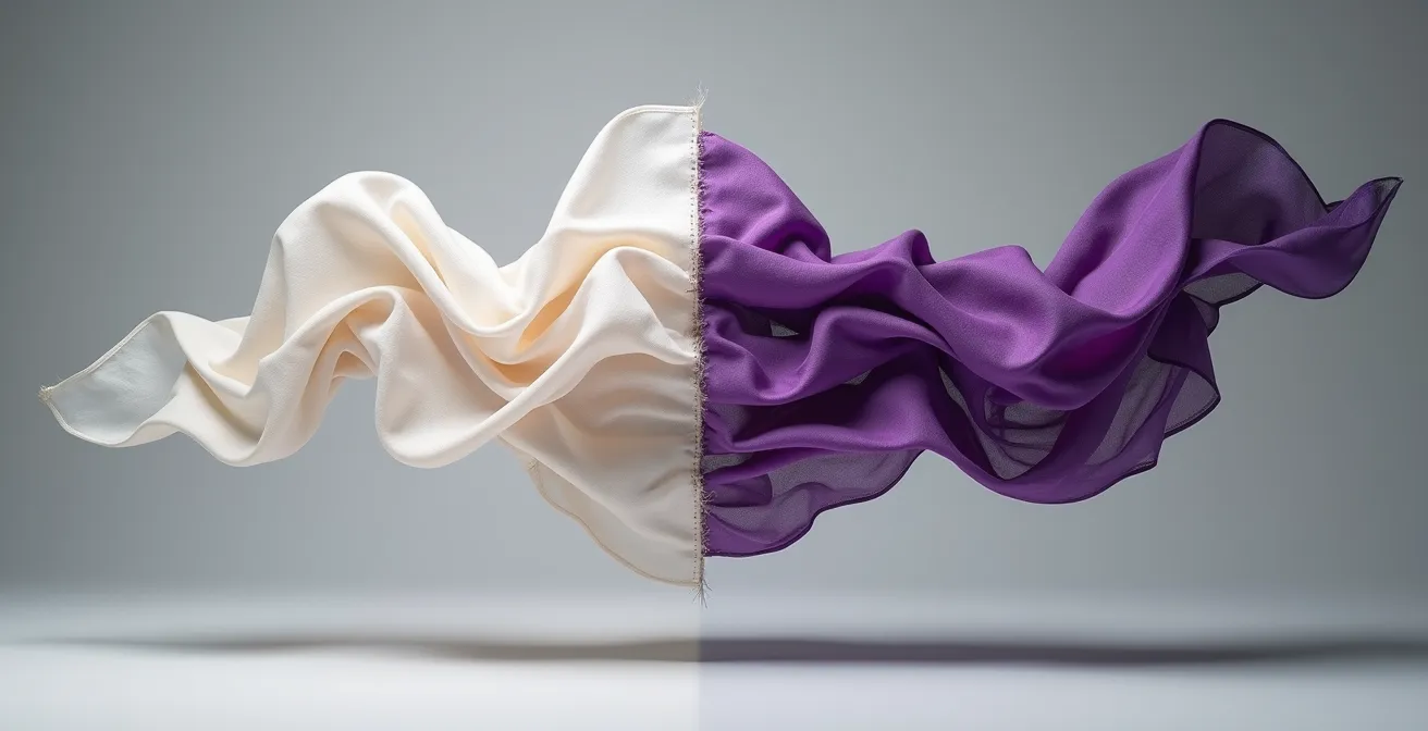 Split comparison showing CLO3D technical pattern work versus Marvelous Designer artistic draping