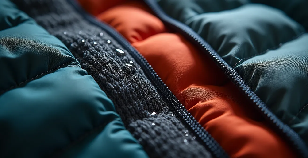 Versatile outerwear pieces arranged to show multi-season adaptability